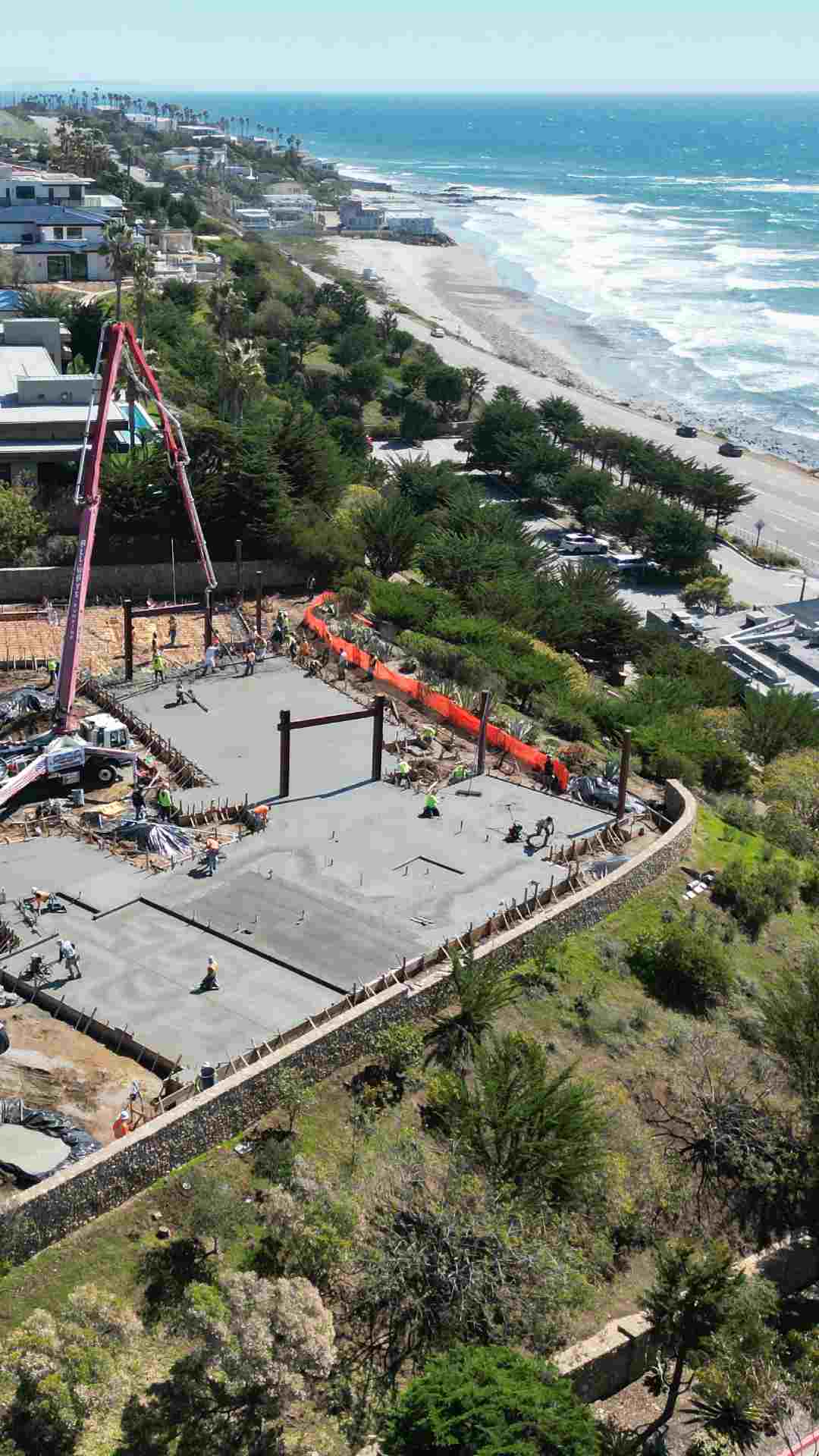 Concrete Job in Malibu. Built by TROYCO.