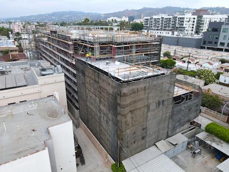 Concrete Parking Structure in Hollywood, CA