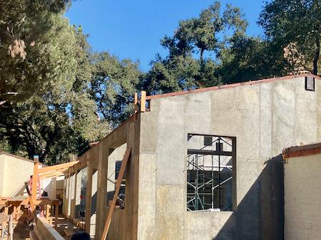Concrete House Walls with Window Holes for a Residential Home in Beverly Hills, CA 