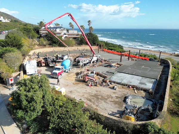 Concrete Slab near Malibu, CA
