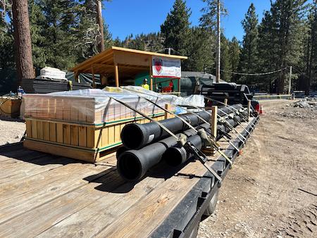 TROYCO preparing for a big commerical project in Mammoth Lakes, CA.