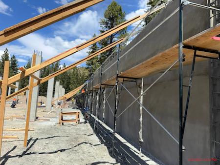 Concrete Walls made by TROYCO in Mammoth Lakes, CA.