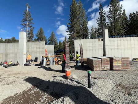 Concrete Walls made by TROYCO in Mammoth Lakes, CA.