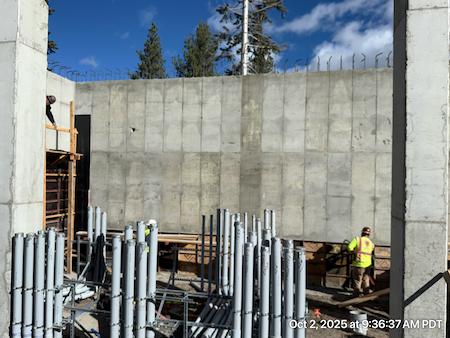 Concrete Walls made by TROYCO in Mammoth Lakes, CA.