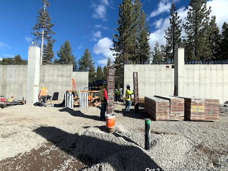 Concrete Walls made by TROYCO in Mammoth Lakes, CA.