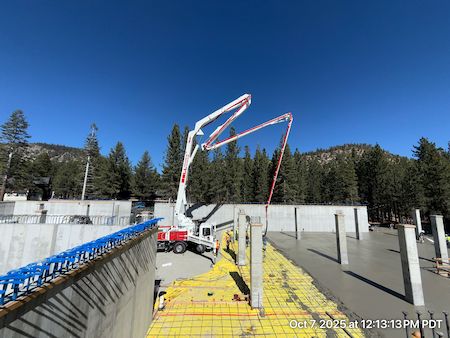 Concrete Walls made by TROYCO in Mammoth Lakes, CA.