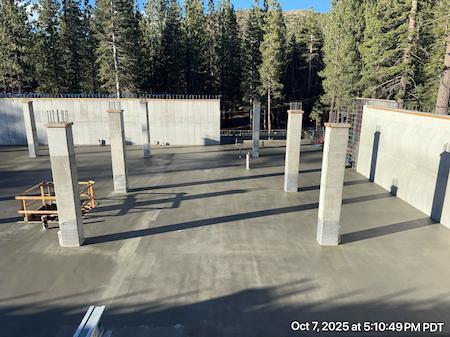 Concrete Walls made by TROYCO in Mammoth Lakes, CA.