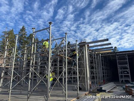 Concrete Walls made by TROYCO in Mammoth Lakes, CA.