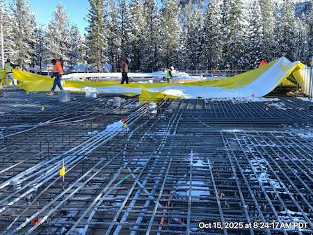 Concrete Walls made by TROYCO in Mammoth Lakes, CA.
