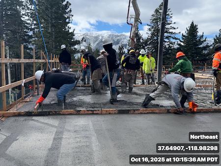 Concrete Walls made by TROYCO in Mammoth Lakes, CA.